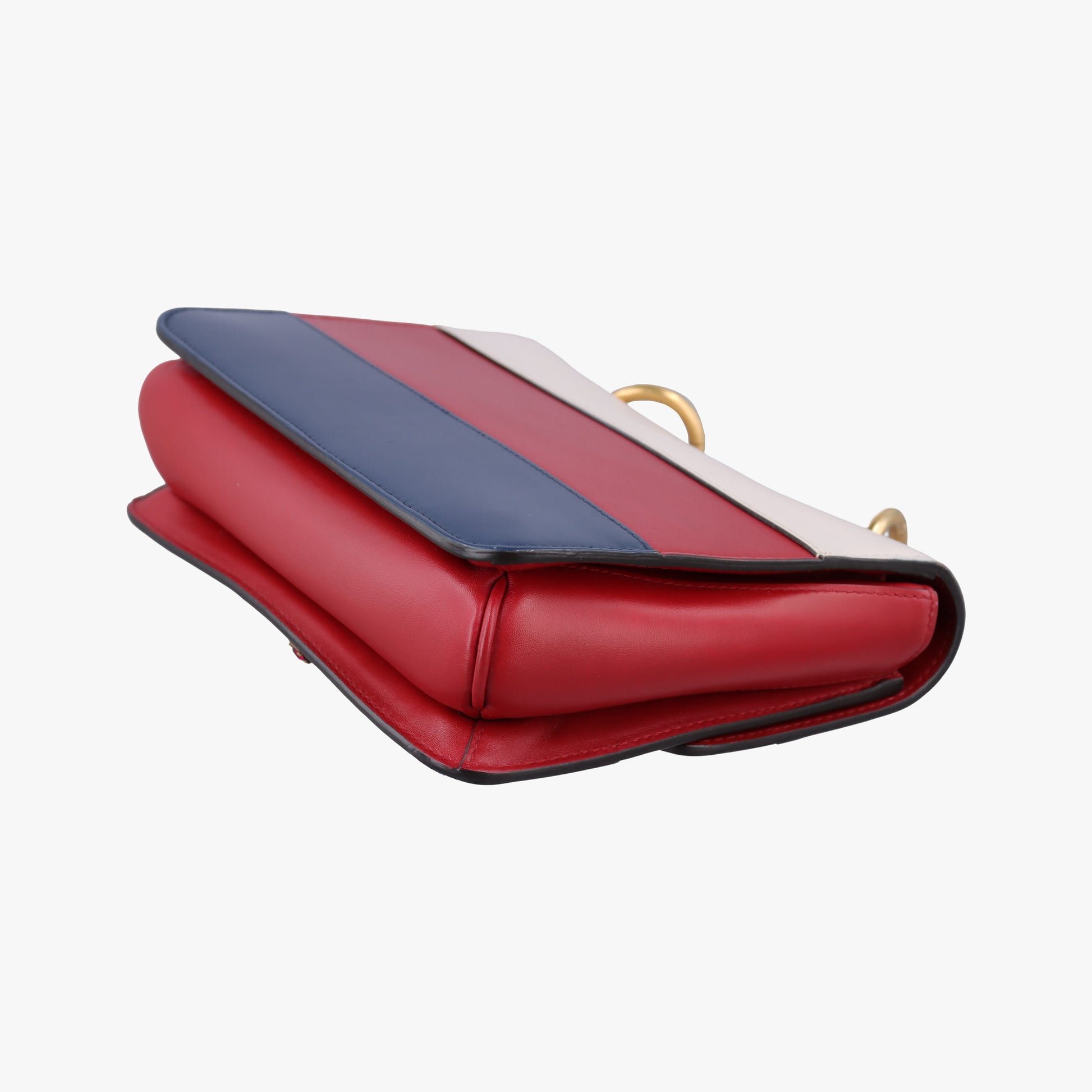 Queen Margaret Ivory×Red×Navy Leather 476542 G024525180クイーン マーガレット アイボリー×レッド×ネイビー レザー 476542 G024525180