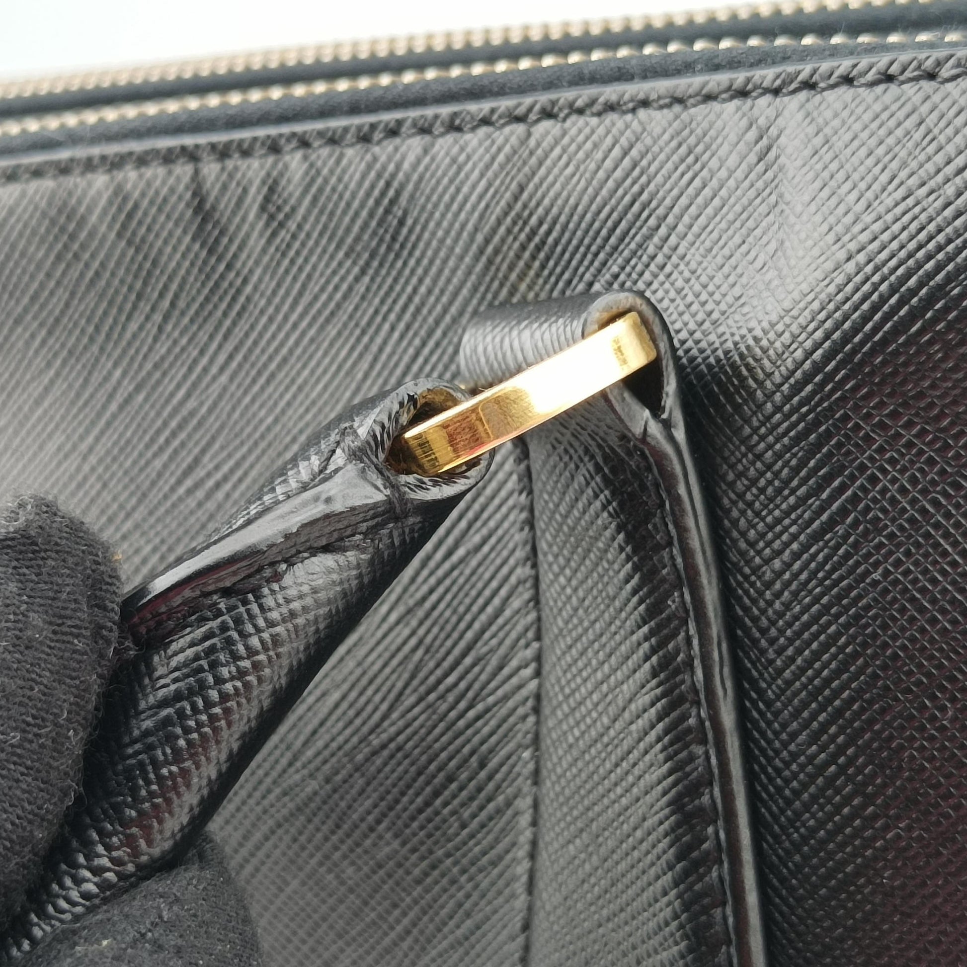 Galleria Black SAFFIANO Leather BN2274 7/A 165ガレリア ブラック サフィアーノレザー BN2274 7/A 165