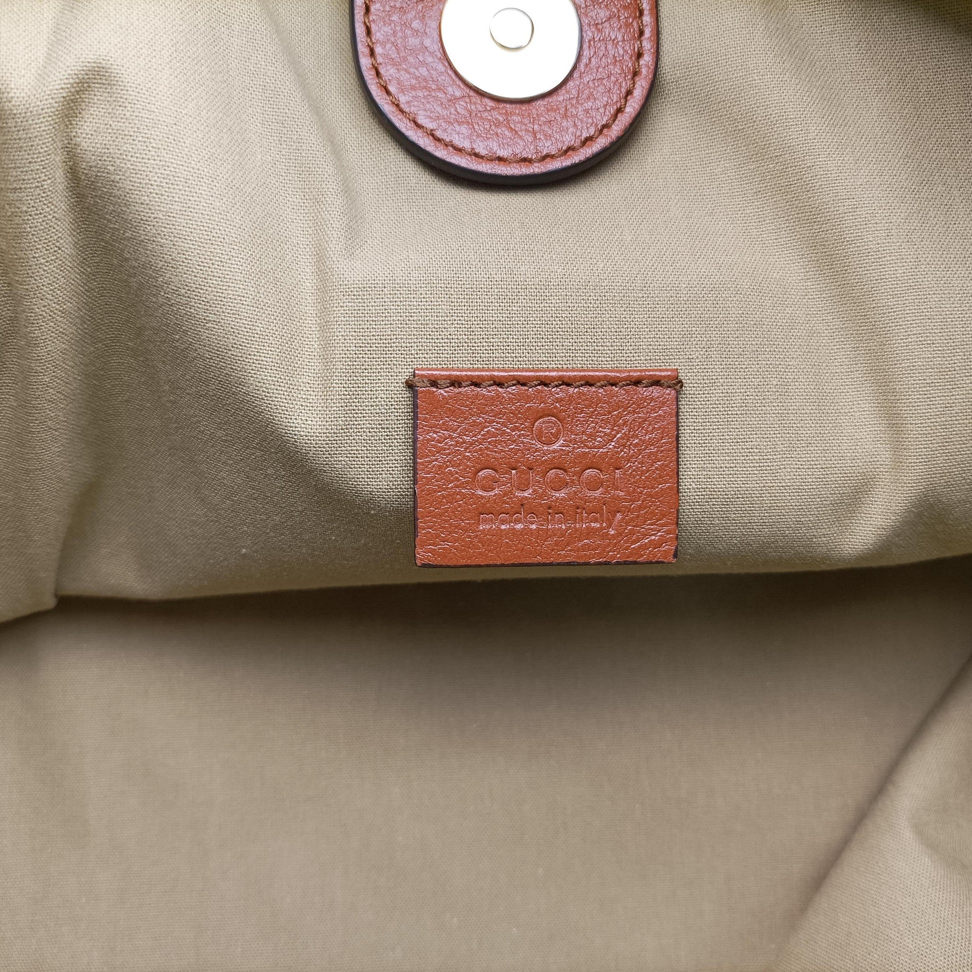 Rajah Beige × Brown Leather×Canvas 537219 H028698765ラジャ ベージュ × ブラウン レザー×キャンバス 537219 H028698765