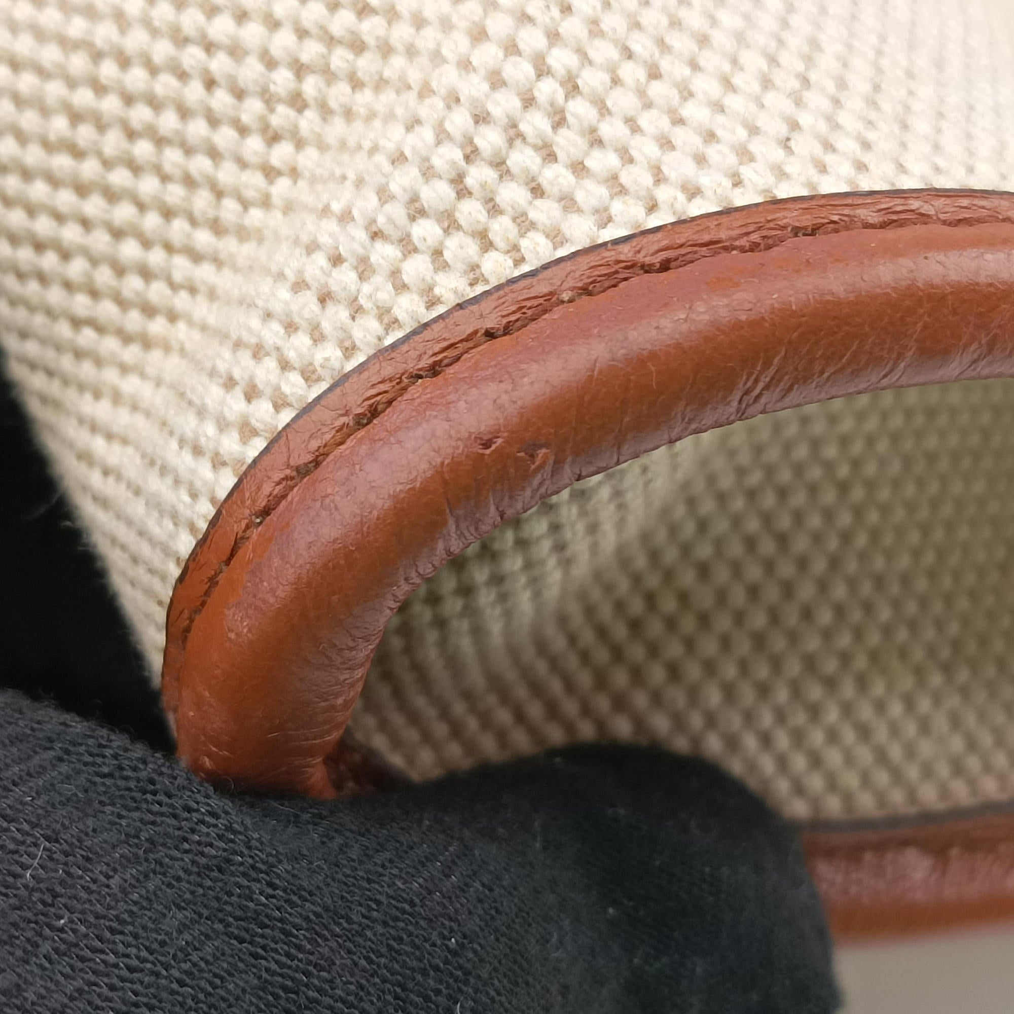 Rajah Beige × Brown Leather×Canvas 537219 H028698765ラジャ ベージュ × ブラウン レザー×キャンバス 537219 H028698765