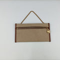 Rajah Beige × Brown Leather×Canvas 537219 H028698765ラジャ ベージュ × ブラウン レザー×キャンバス 537219 H028698765