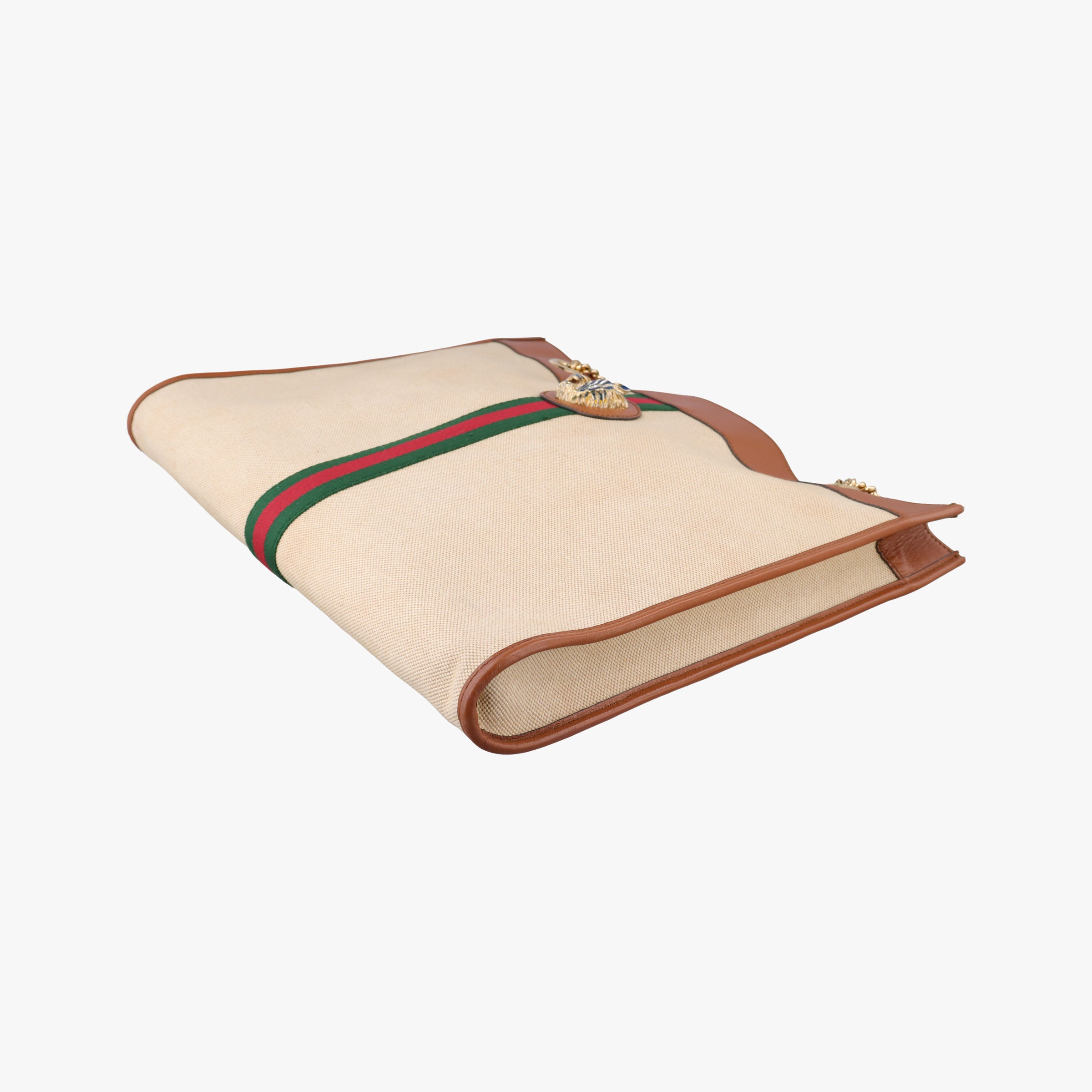 Rajah Beige × Brown Leather×Canvas 537219 H028698765ラジャ ベージュ × ブラウン レザー×キャンバス 537219 H028698765