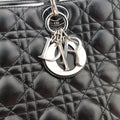 Lady Dior Black lambskin 05-MA-0069レディディオール ブラック ラムスキン 05-MA-0069