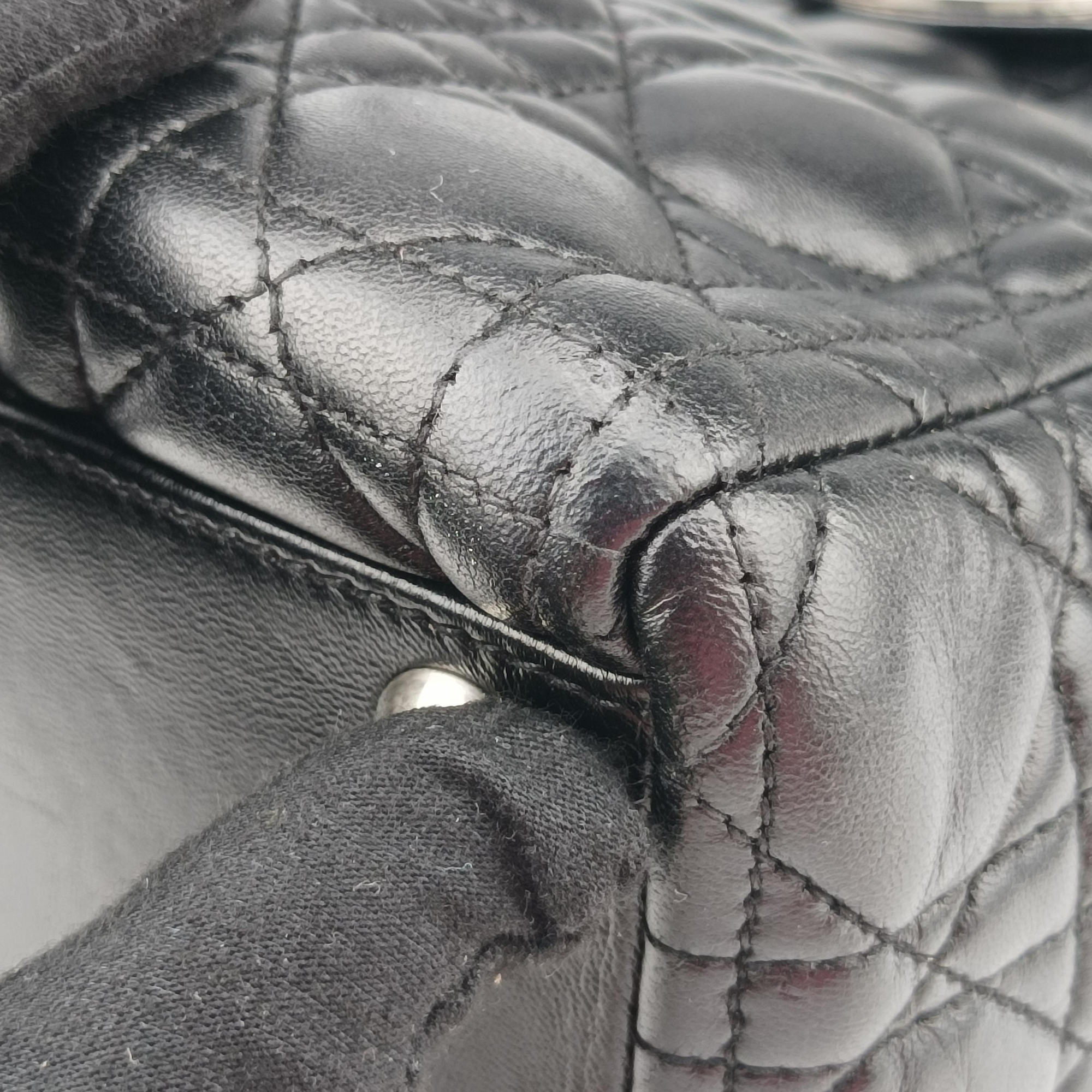 Lady Dior Black lambskin 05-MA-0069レディディオール ブラック ラムスキン 05-MA-0069