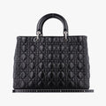 Lady Dior Black lambskin 05-MA-0069レディディオール ブラック ラムスキン 05-MA-0069