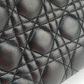 Lady Dior Black lambskin 05-MA-0069レディディオール ブラック ラムスキン 05-MA-0069