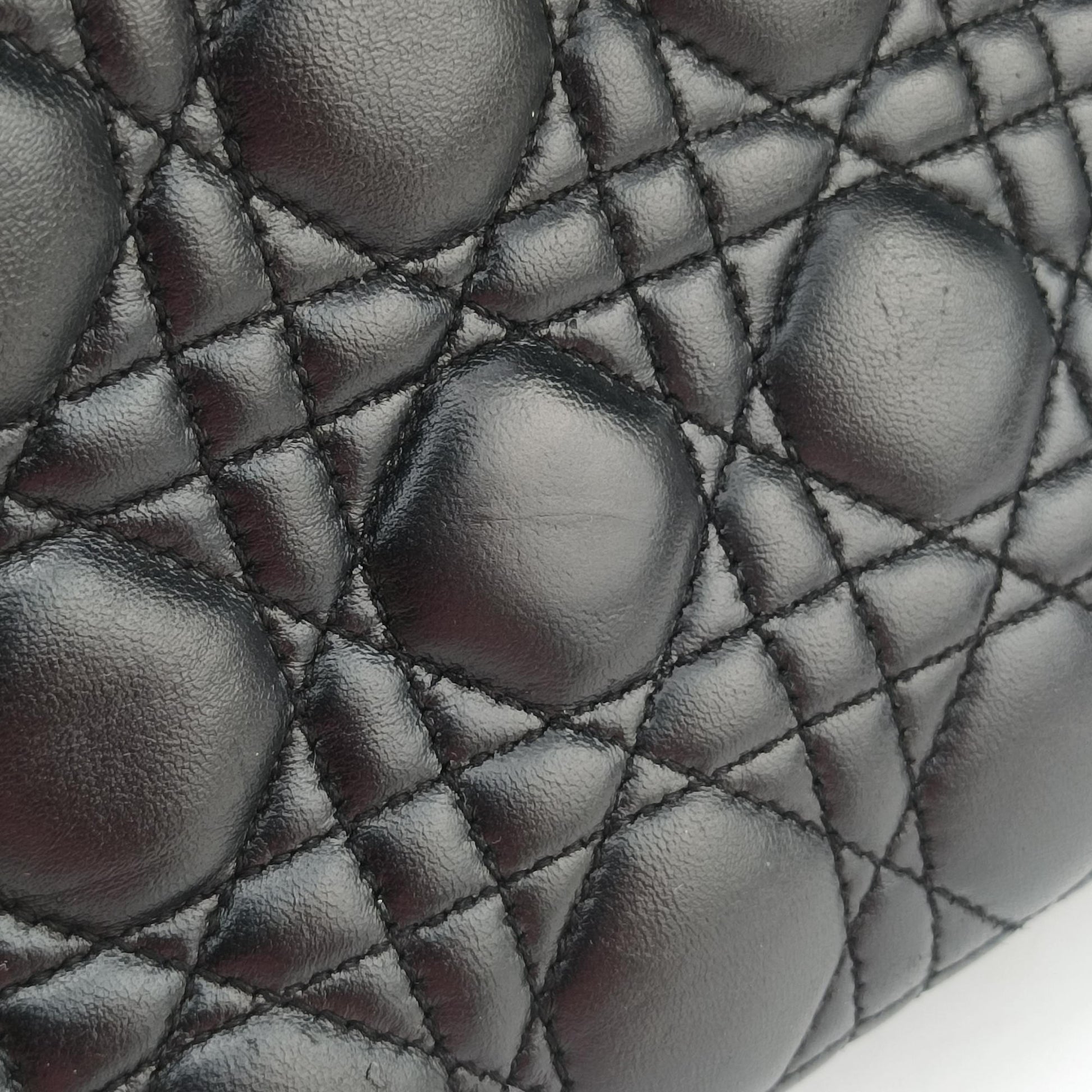 Lady Dior Black lambskin 05-MA-0069レディディオール ブラック ラムスキン 05-MA-0069