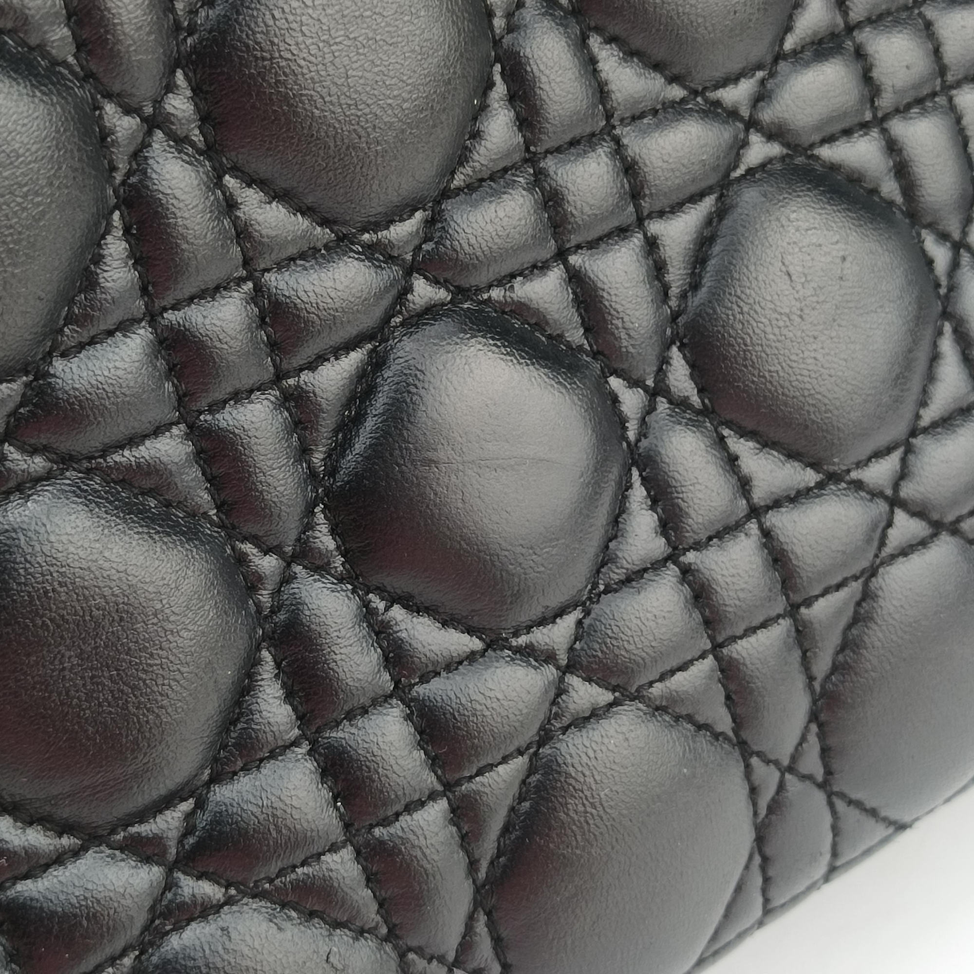 Lady Dior Black lambskin 05-MA-0069レディディオール ブラック ラムスキン 05-MA-0069