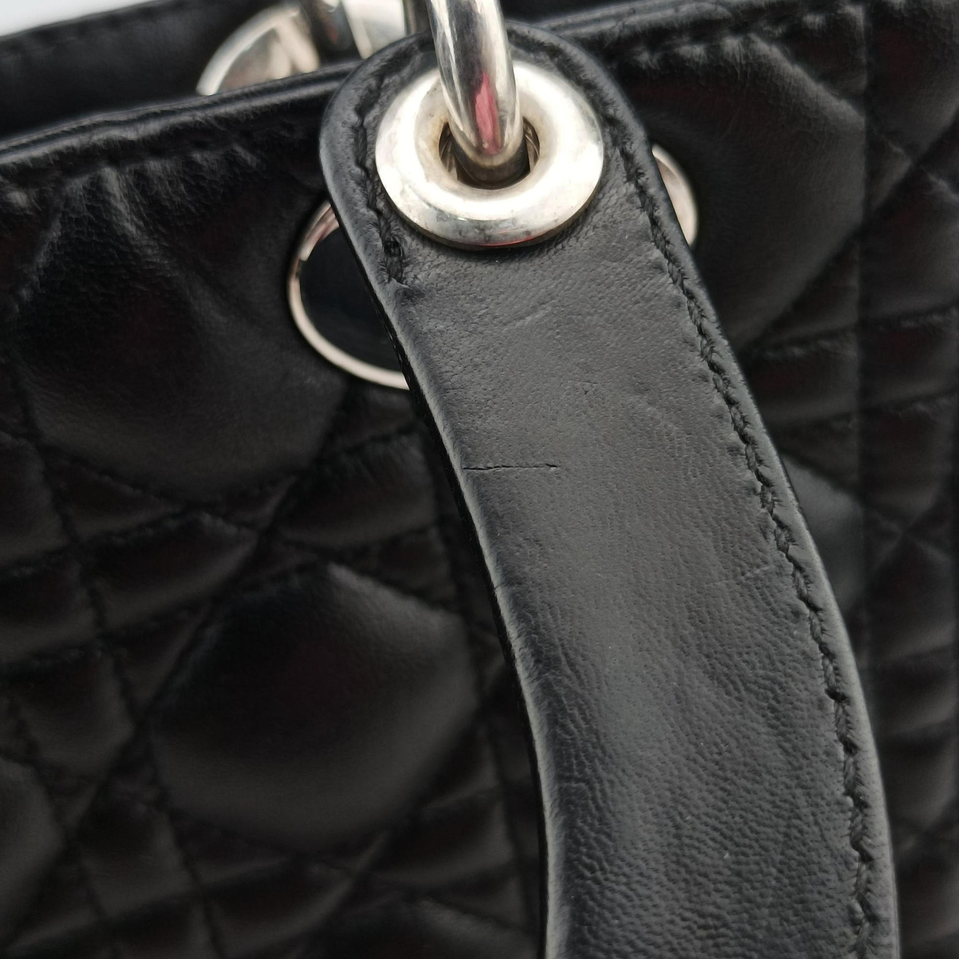 Lady Dior Black lambskin 05-MA-0069レディディオール ブラック ラムスキン 05-MA-0069