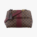 BOND STREET EBENE×bordeaux Damier Canvas aTaurillon leather N64416 TR4167 IC Chipボンド ストリート エベヌ×ボルドー ダミエ キャンバス×トリヨンレザー N64416 TR4167 ICチップ