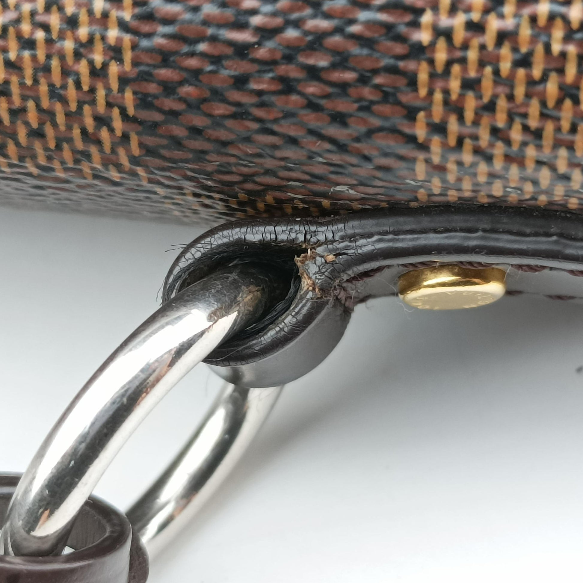 BOND STREET EBENE×bordeaux Damier Canvas aTaurillon leather N64416 TR4167 IC Chipボンド ストリート エベヌ×ボルドー ダミエ キャンバス×トリヨンレザー N64416 TR4167 ICチップ