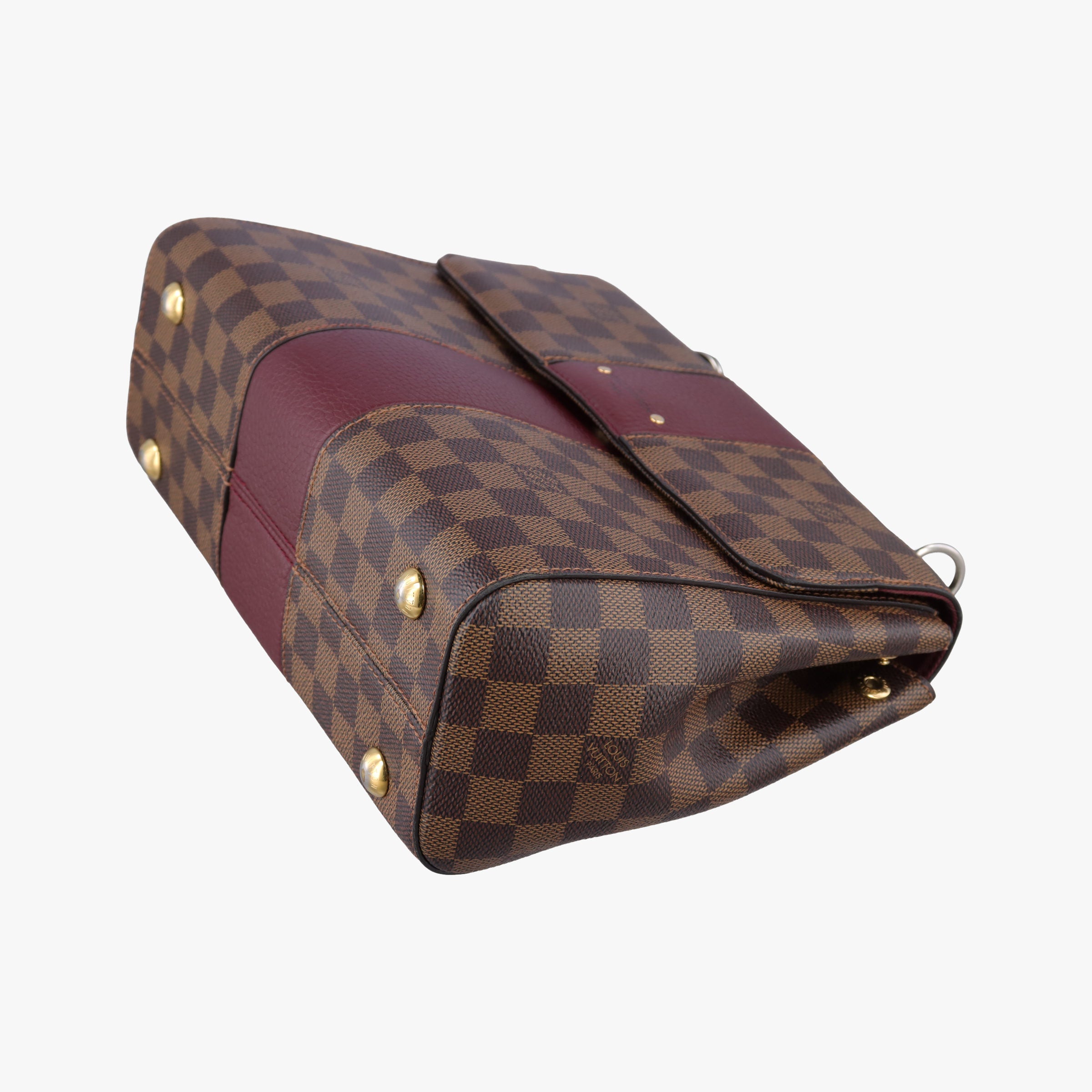 BOND STREET EBENE×bordeaux Damier Canvas aTaurillon leather N64416 TR4167 IC Chipボンド ストリート エベヌ×ボルドー ダミエ キャンバス×トリヨンレザー N64416 TR4167 ICチップ
