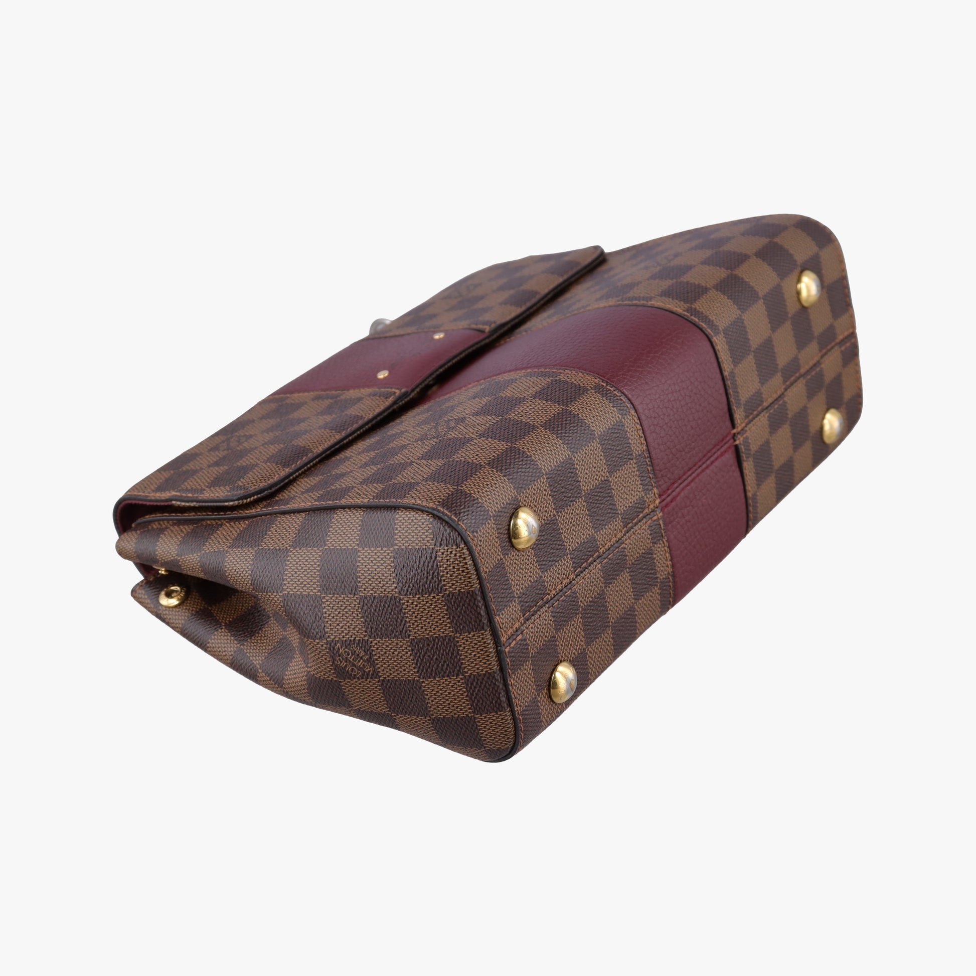 BOND STREET EBENE×bordeaux Damier Canvas aTaurillon leather N64416 TR4167 IC Chipボンド ストリート エベヌ×ボルドー ダミエ キャンバス×トリヨンレザー N64416 TR4167 ICチップ
