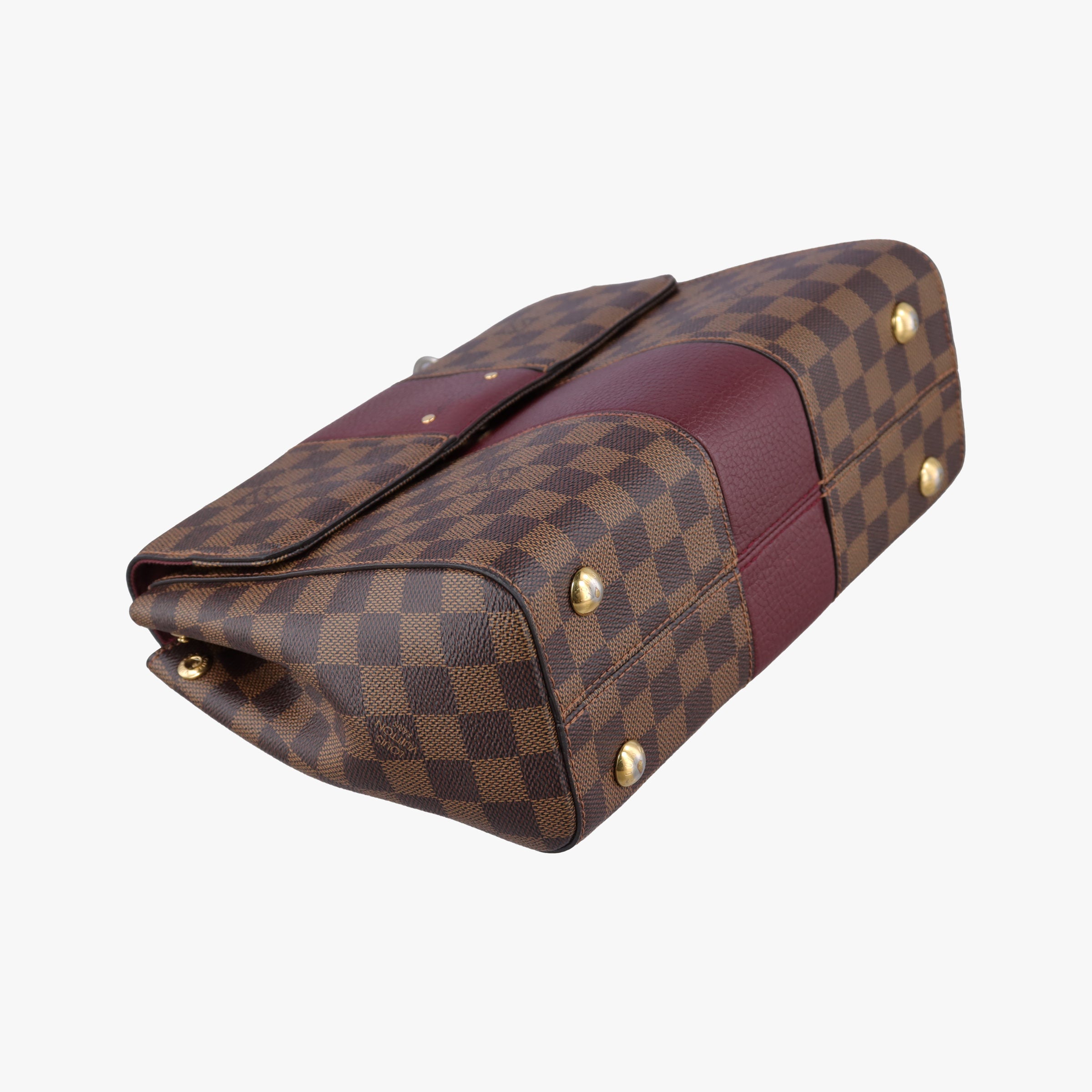 BOND STREET EBENE×bordeaux Damier Canvas aTaurillon leather N64416 TR4167 IC Chipボンド ストリート エベヌ×ボルドー ダミエ キャンバス×トリヨンレザー N64416 TR4167 ICチップ
