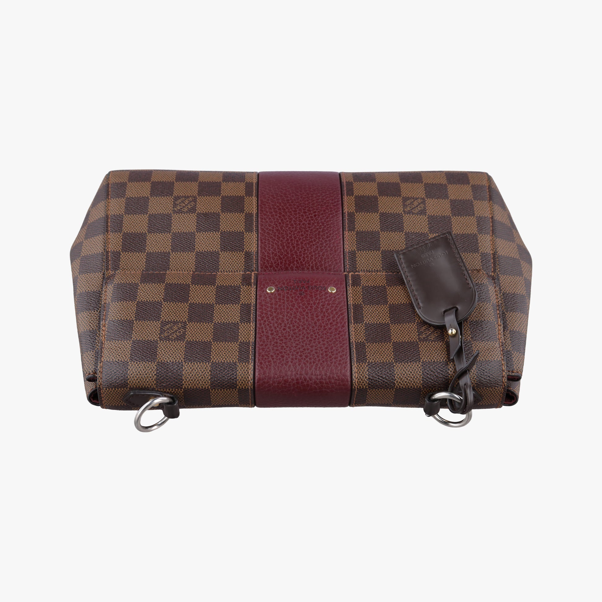 BOND STREET EBENE×bordeaux Damier Canvas aTaurillon leather N64416 TR4167 IC Chipボンド ストリート エベヌ×ボルドー ダミエ キャンバス×トリヨンレザー N64416 TR4167 ICチップ