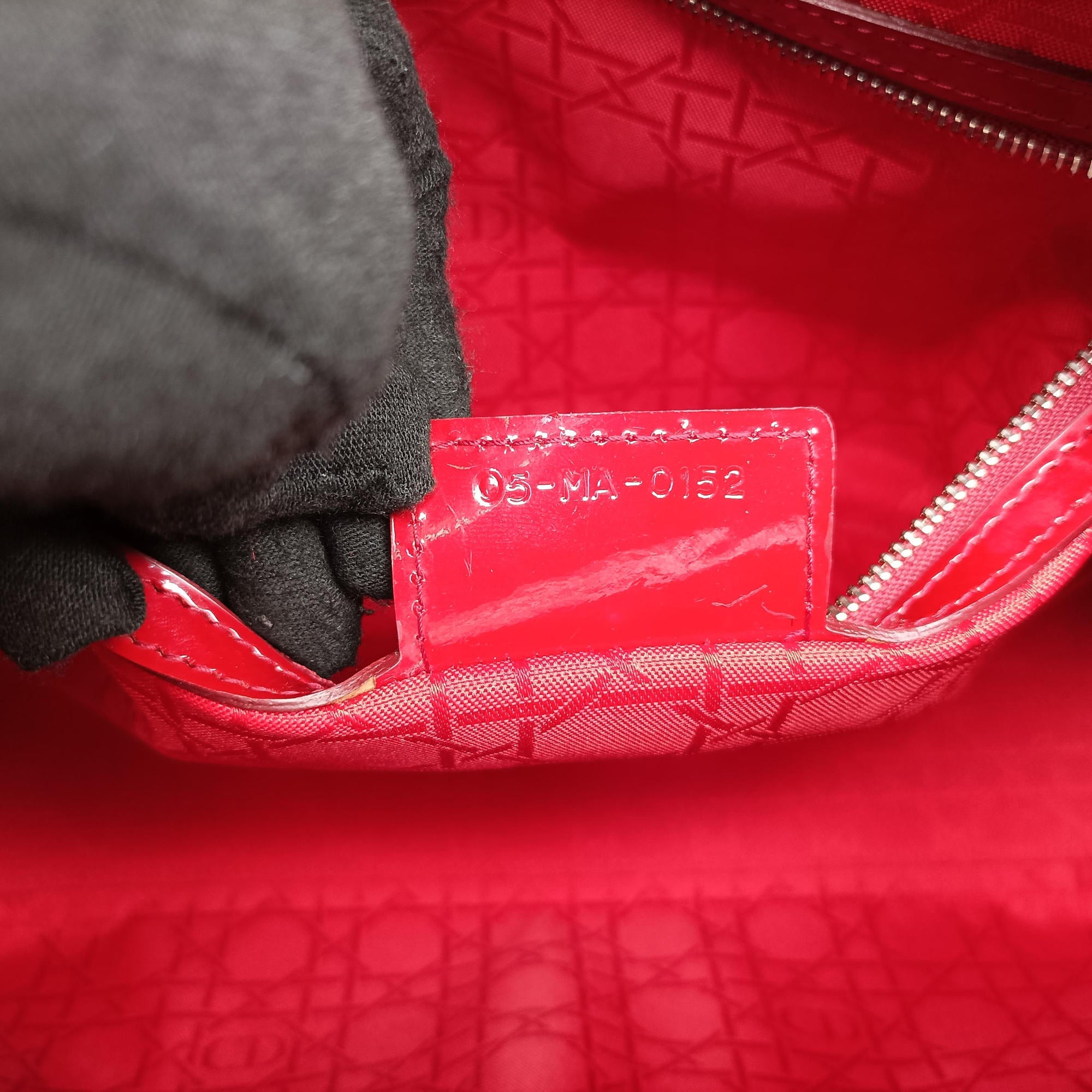 Lady Dior Red Patent 05-MA-0152レディディオール レッド パテント 05-MA-0152