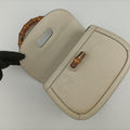 New Bamboo White Leather×Canvas 675797 ニューバンブー ホワイト レザー×キャンバス 675797 
