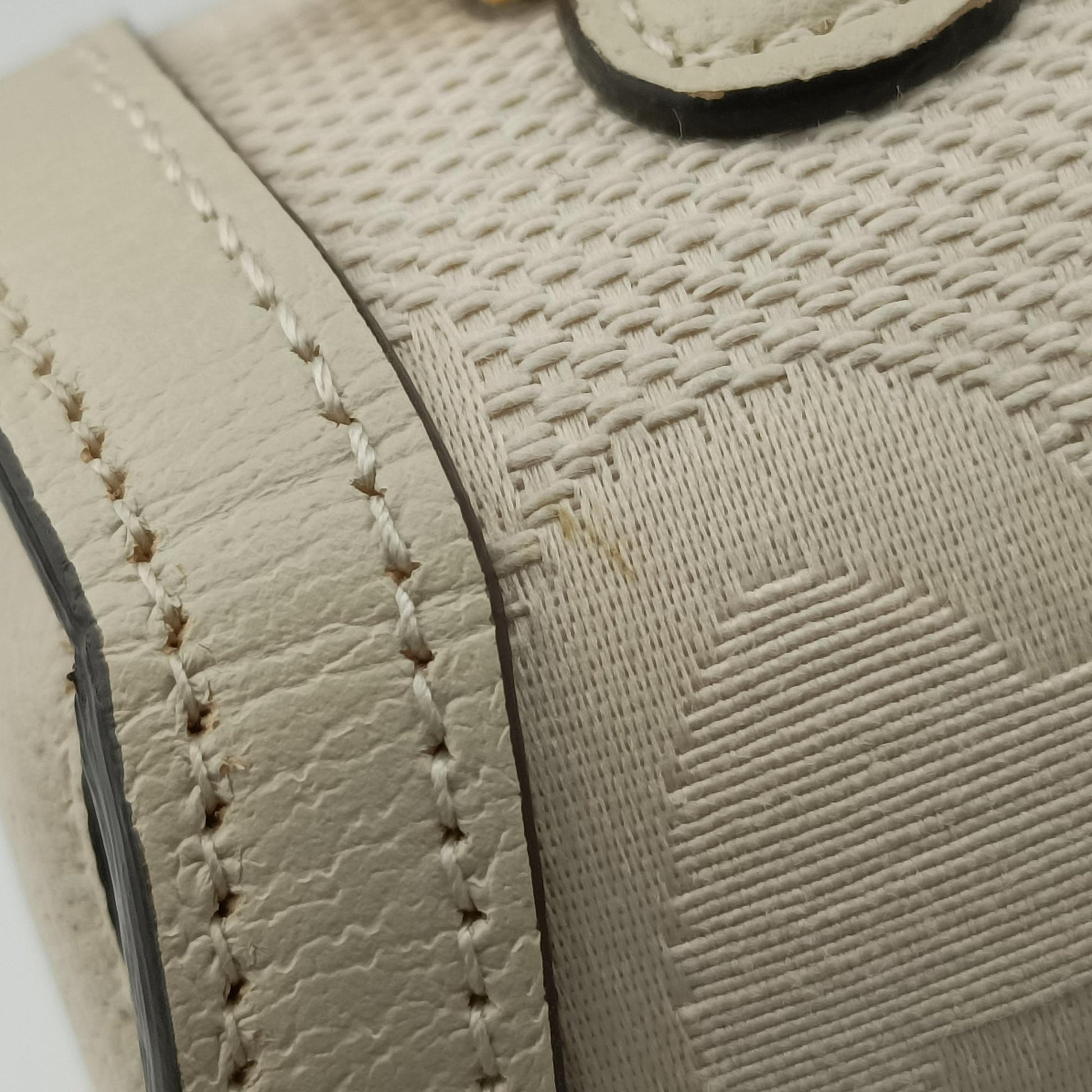 New Bamboo White Leather×Canvas 675797 ニューバンブー ホワイト レザー×キャンバス 675797 