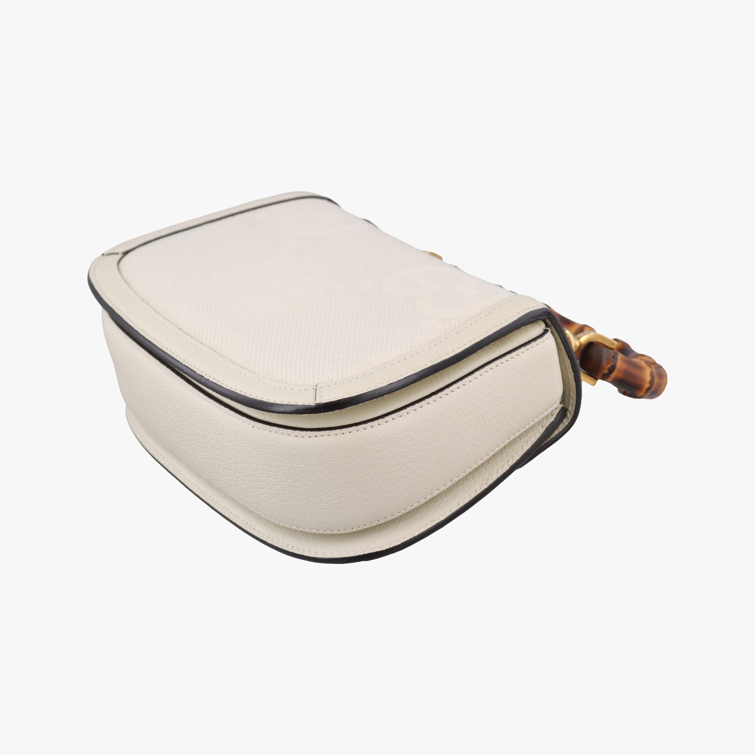 New Bamboo White Leather×Canvas 675797 ニューバンブー ホワイト レザー×キャンバス 675797 