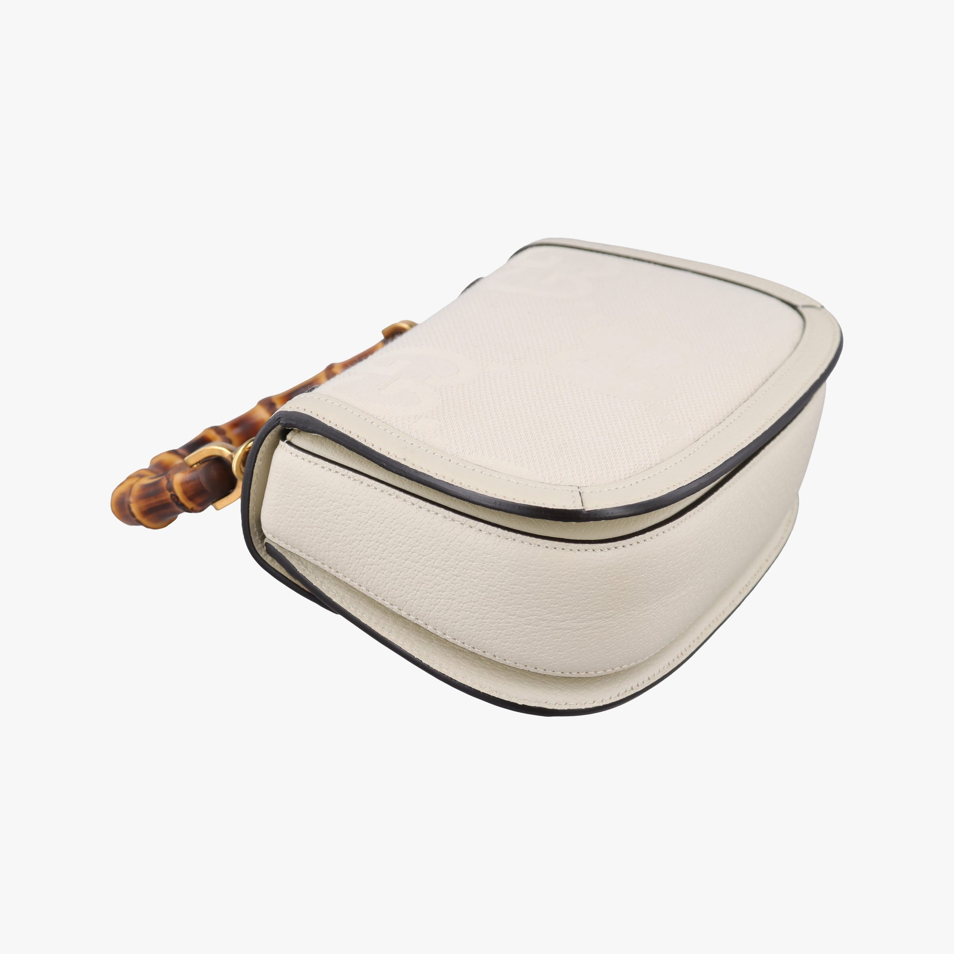 New Bamboo White Leather×Canvas 675797 ニューバンブー ホワイト レザー×キャンバス 675797 