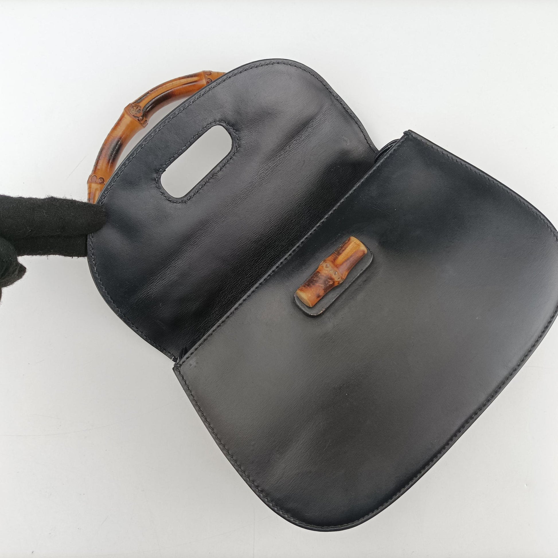 Bamboo Black Leather 000204 バンブー ブラック レザー 000204 