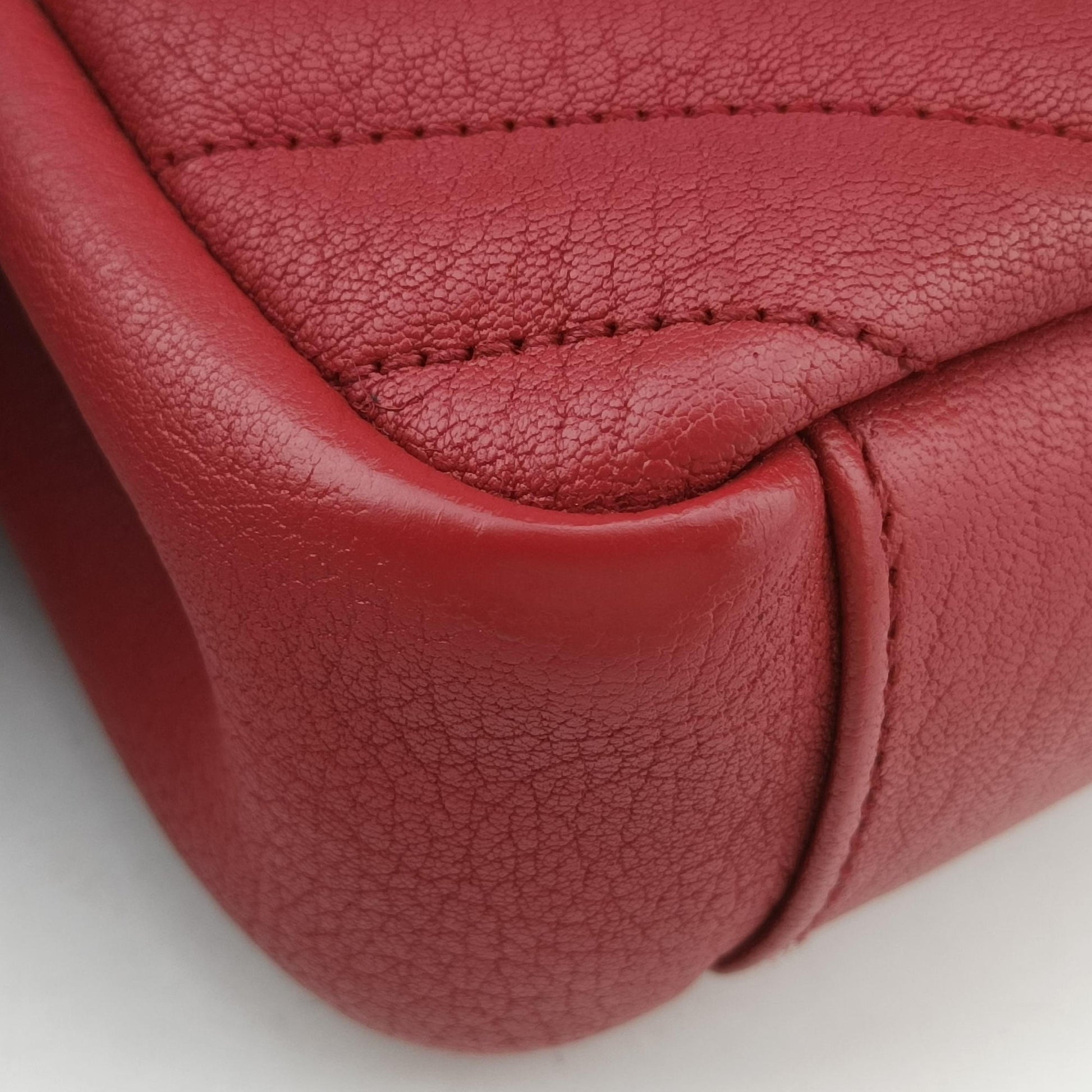 COLLEGE Red Leather 428056 Lot number unknownカレッジ レッド レザー 428056 製番不明