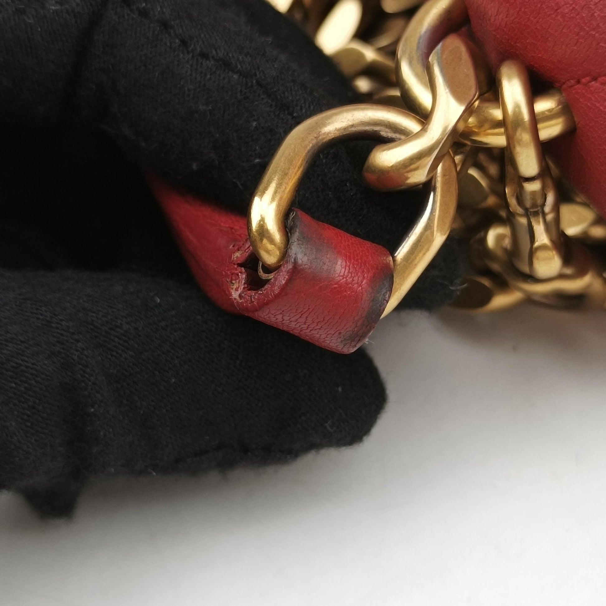 COLLEGE Red Leather 428056 Lot number unknownカレッジ レッド レザー 428056 製番不明