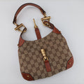 Piston Lock Jackie Hobo Brown canvas×leather 120885 ニュージャッキー ブラウン キャンバス×レザー 120885 