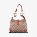 Piston Lock Jackie Hobo Brown canvas×leather 120885 ニュージャッキー ブラウン キャンバス×レザー 120885 