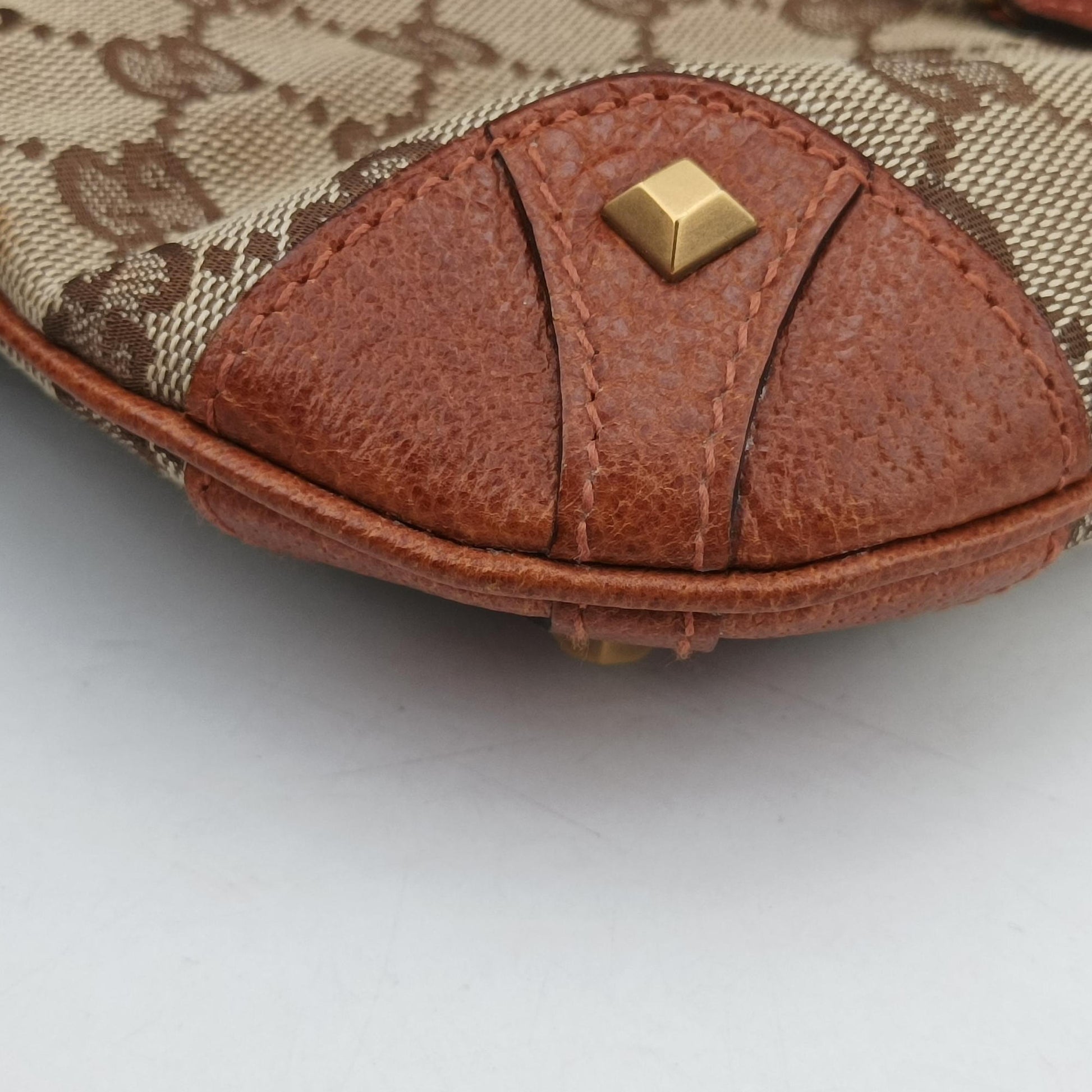 Piston Lock Jackie Hobo Brown canvas×leather 120885 ニュージャッキー ブラウン キャンバス×レザー 120885 