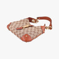 Piston Lock Jackie Hobo Brown canvas×leather 120885 ニュージャッキー ブラウン キャンバス×レザー 120885 