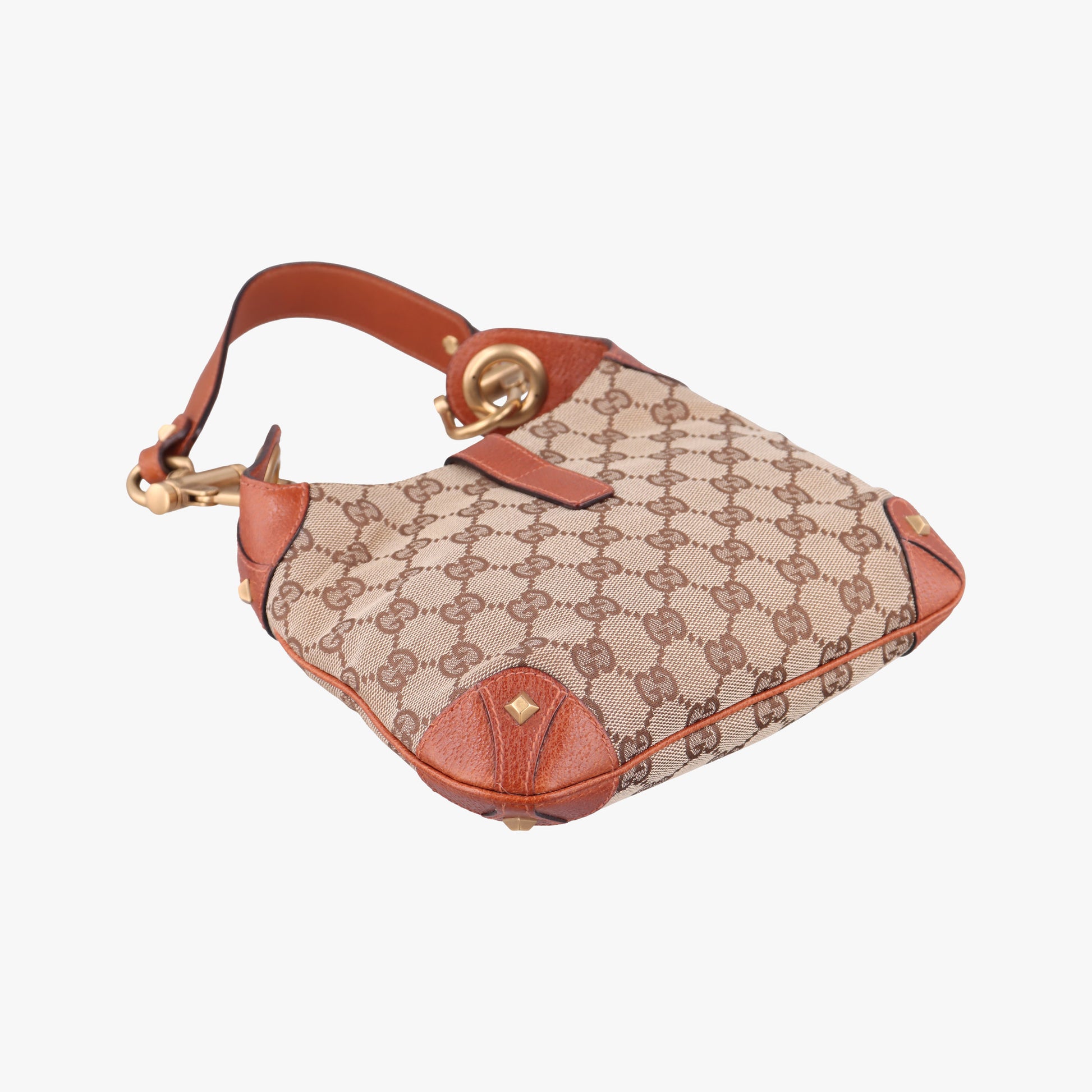 Piston Lock Jackie Hobo Brown canvas×leather 120885 ニュージャッキー ブラウン キャンバス×レザー 120885 