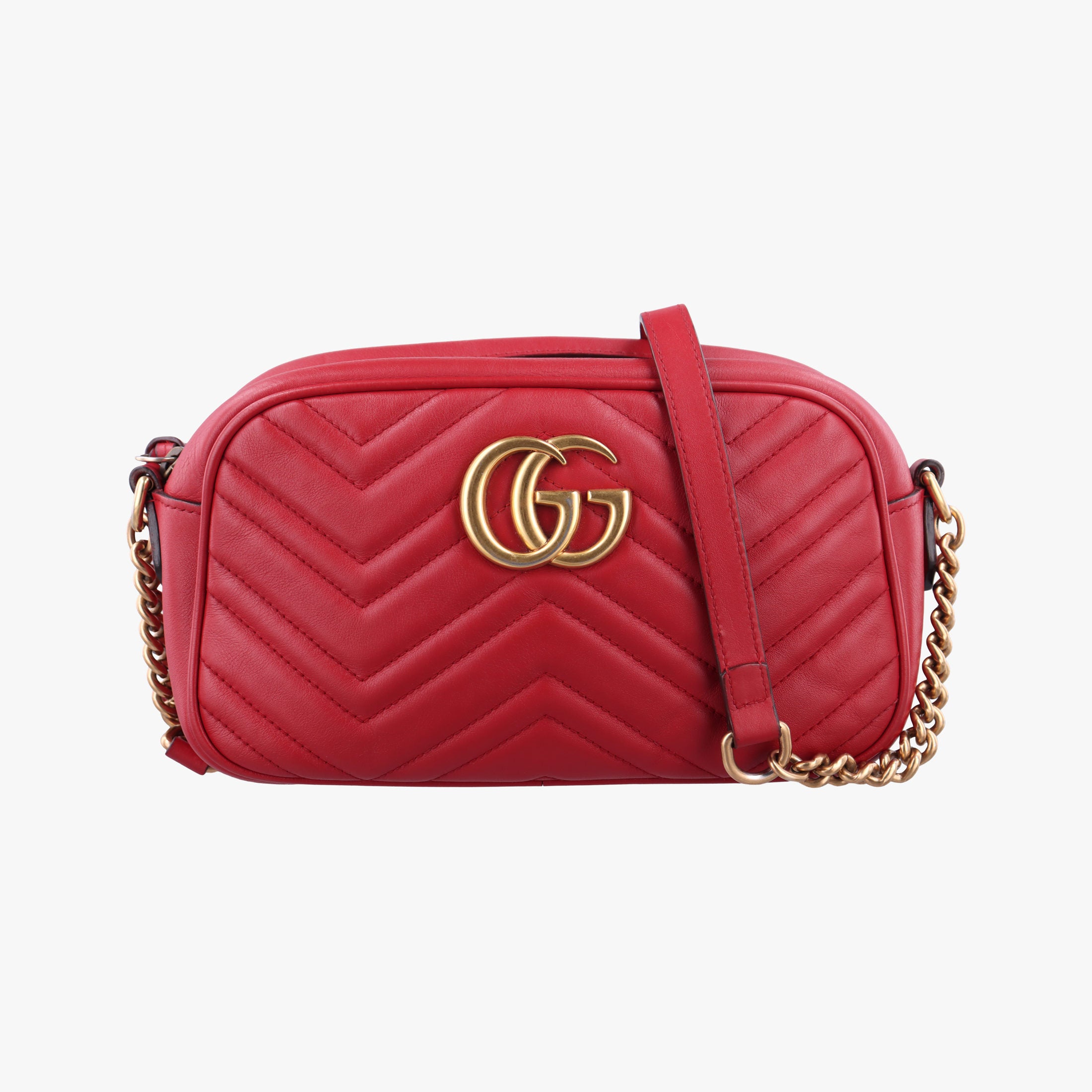 GG Marmont Red Leather 447632 B020971303GGマーモント レッド レザー 447632 B020971303