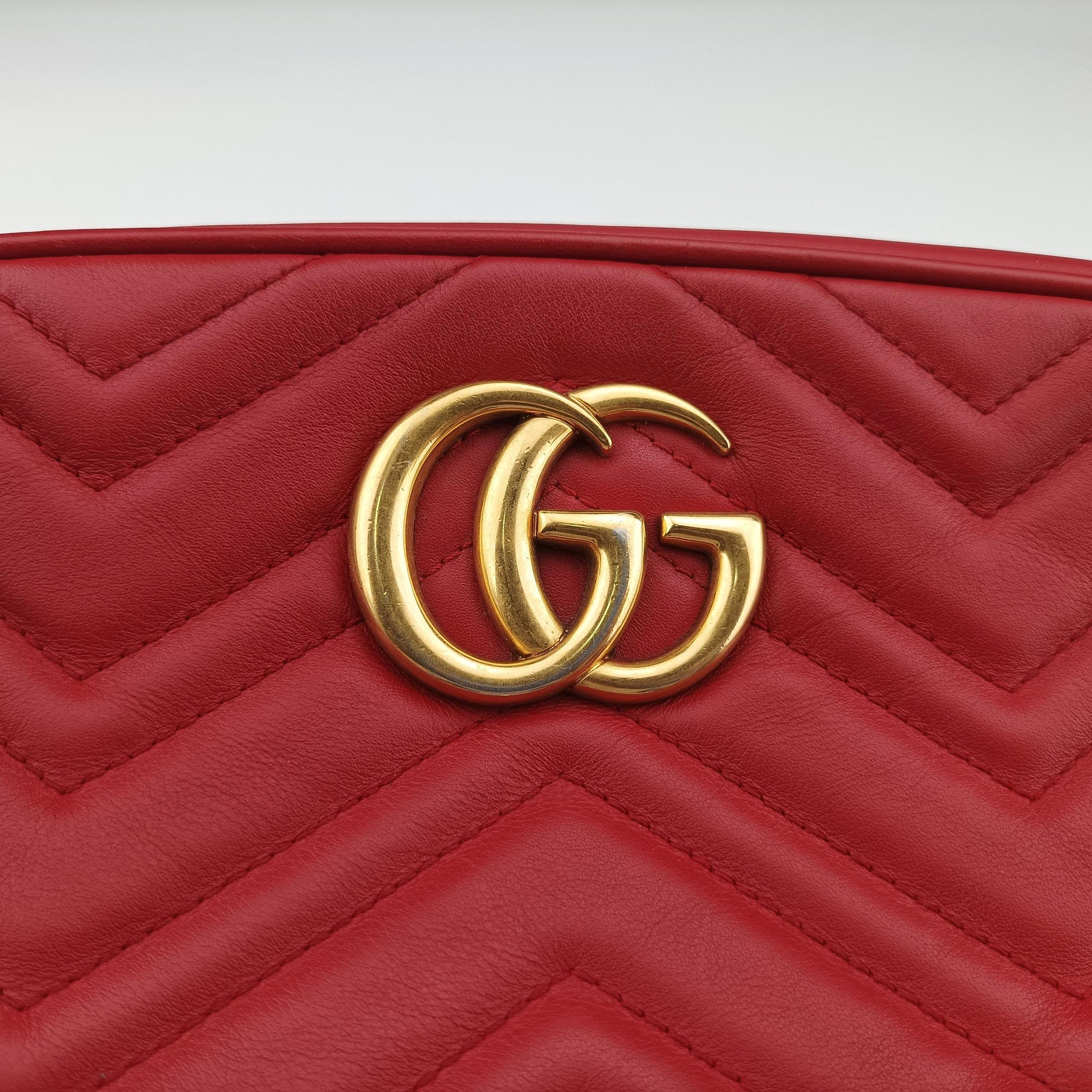 GG Marmont Red Leather 447632 B020971303GGマーモント レッド レザー 447632 B020971303