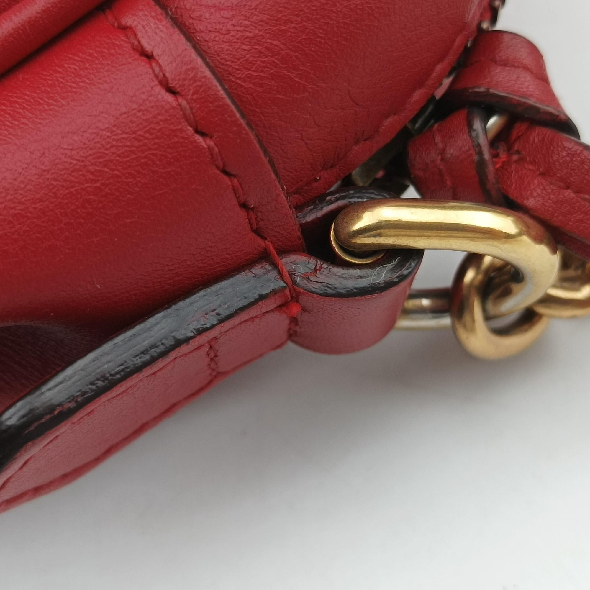 GG Marmont Red Leather 447632 B020971303GGマーモント レッド レザー 447632 B020971303