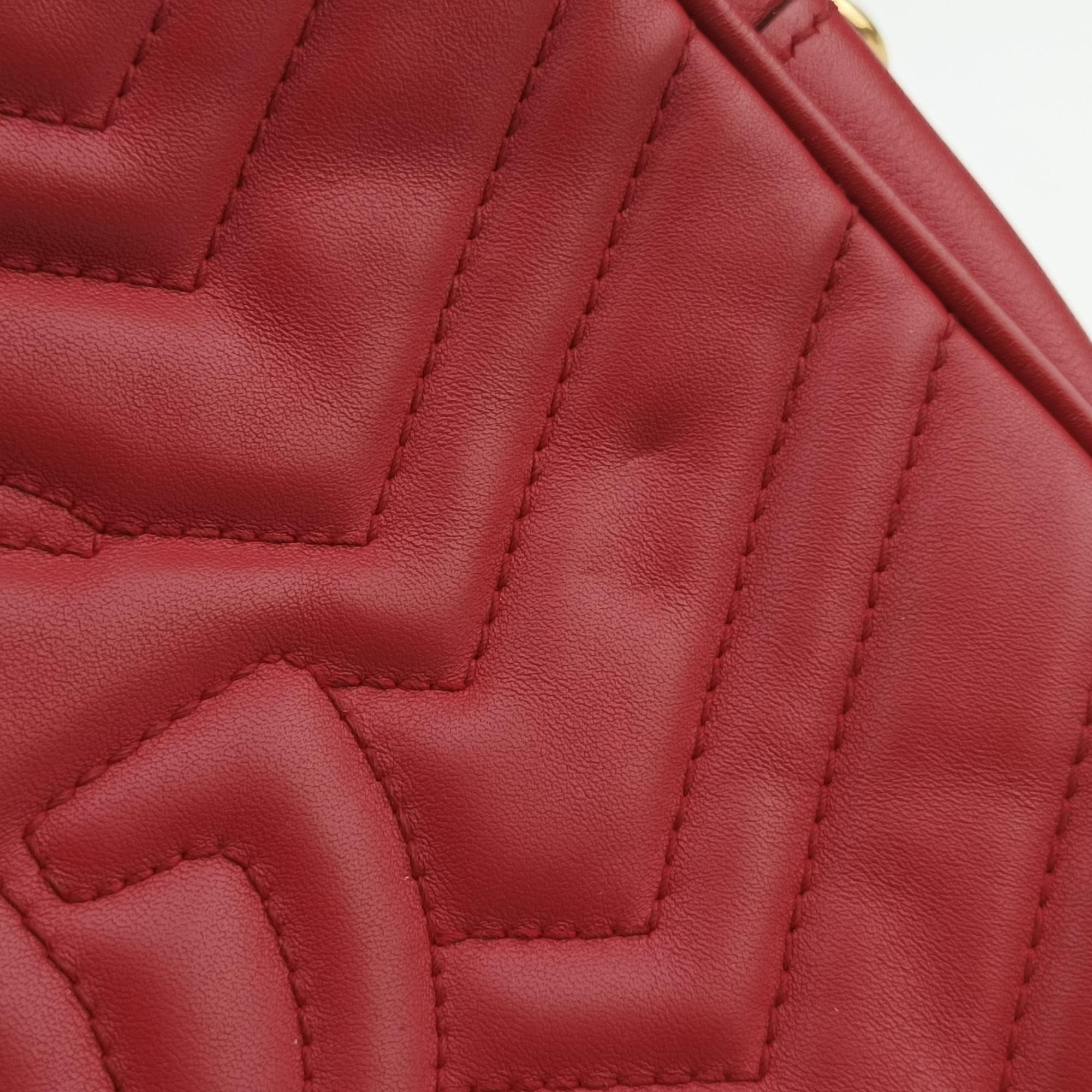 GG Marmont Red Leather 447632 B020971303GGマーモント レッド レザー 447632 B020971303