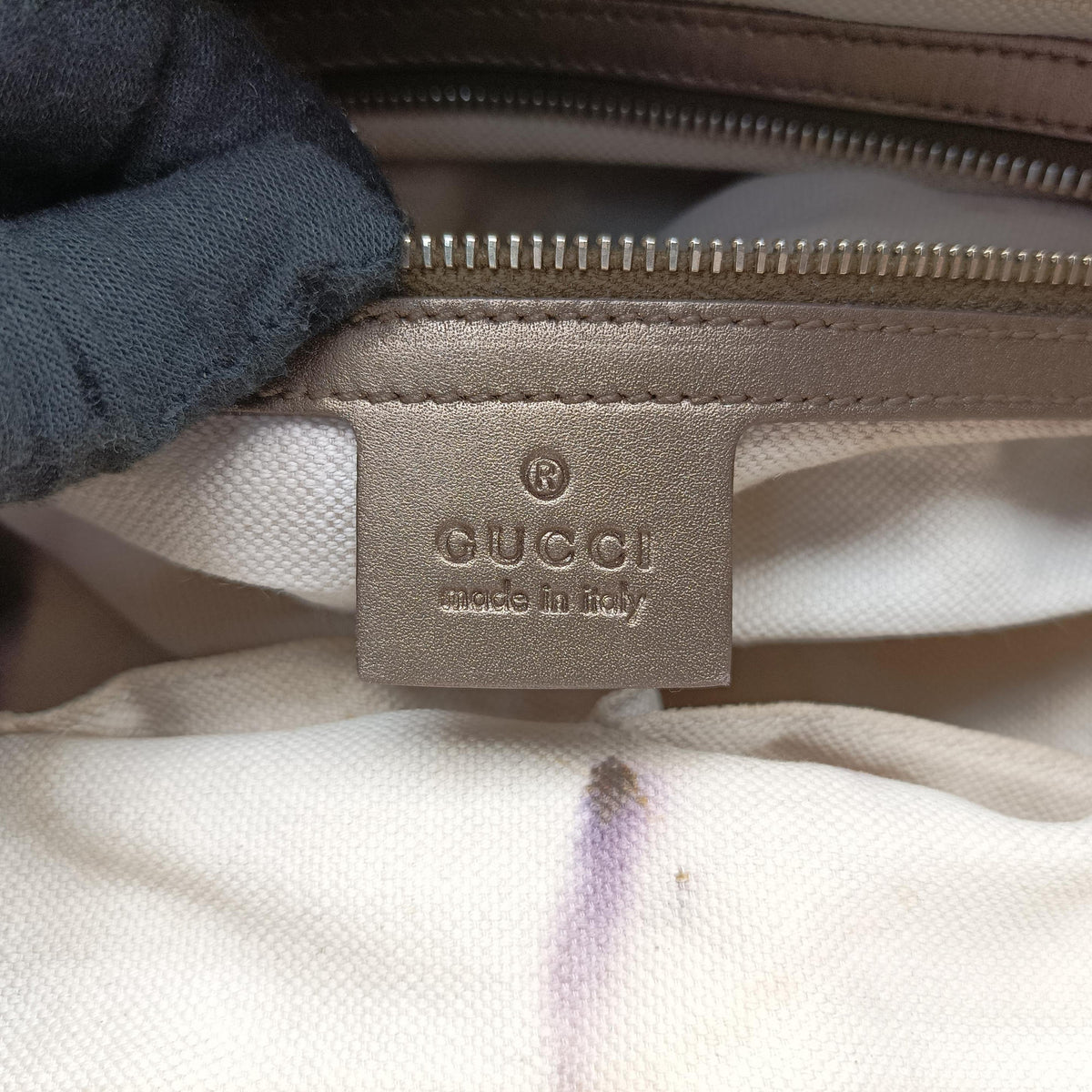 Pre-owned Gucci Heart Bit charm Golden×Brown canvas×leather 269955 handbag | stylenewstar