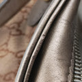 Pre-owned Gucci Heart Bit charm Golden×Brown canvas×leather 269955 handbag | stylenewstar