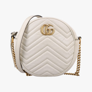 GG Marmont White Leather 550154 E027529418GGマーモント ホワイト レザー 550154 E027529418