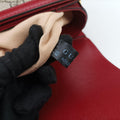 The Hacker Project Horsebit 1955 Beige × Brown × Red PVC coated canvas×Leather 602204 A032842124ホースビット 1955 ベージュ×ブラウン×レッド PVCコーティングキャンバス×レザー 602204 A032842124
