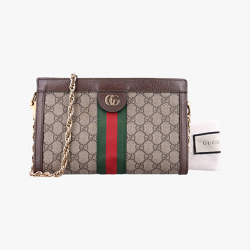 Ophidia Brown×Red×Green PVC coated canvas×Leather 503877 F022994361オフィディア ブラウン×レッド×グリーン PVCコーティングキャンバス×レザー 503877 F022994361