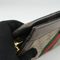Ophidia Brown×Red×Green PVC coated canvas×Leather 503877 F022994361オフィディア ブラウン×レッド×グリーン PVCコーティングキャンバス×レザー 503877 F022994361