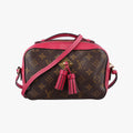 Vintage Louis Vuitton SAINTONGE brown×Freesia Monogram Canvas×calf leather M43557 shoulderbag | stylenewstar