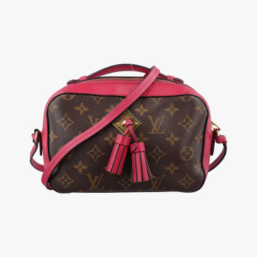 Vintage Louis Vuitton SAINTONGE brown×Freesia Monogram Canvas×calf leather M43557 shoulderbag | stylenewstar