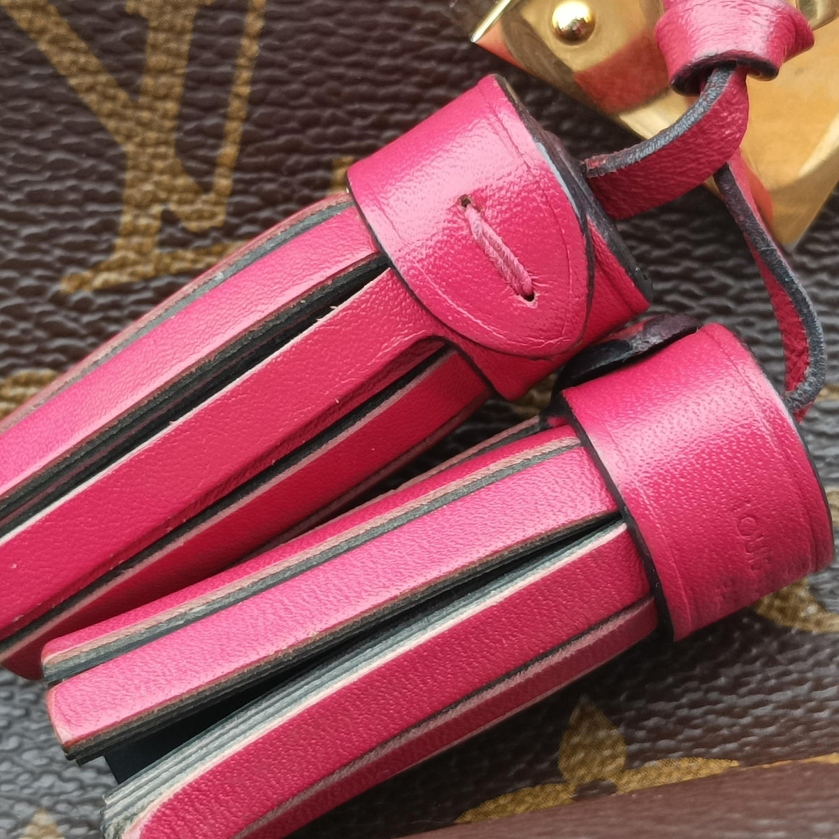 Vintage Louis Vuitton SAINTONGE brown×Freesia Monogram Canvas×calf leather M43557 shoulderbag | stylenewstar