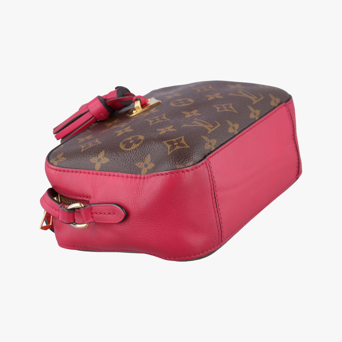 Vintage Louis Vuitton SAINTONGE brown×Freesia Monogram Canvas×calf leather M43557 shoulderbag | stylenewstar