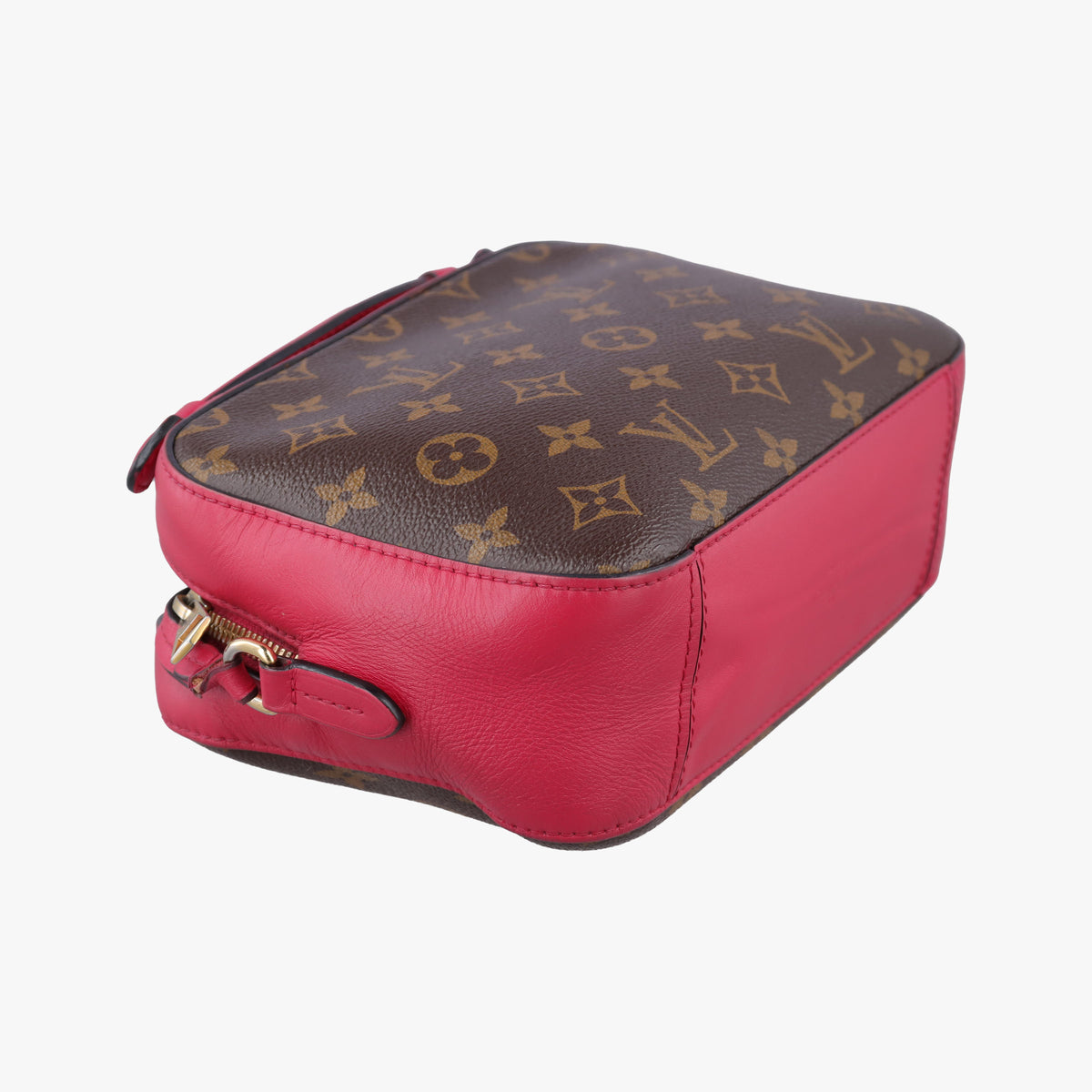 Vintage Louis Vuitton SAINTONGE brown×Freesia Monogram Canvas×calf leather M43557 shoulderbag | stylenewstar