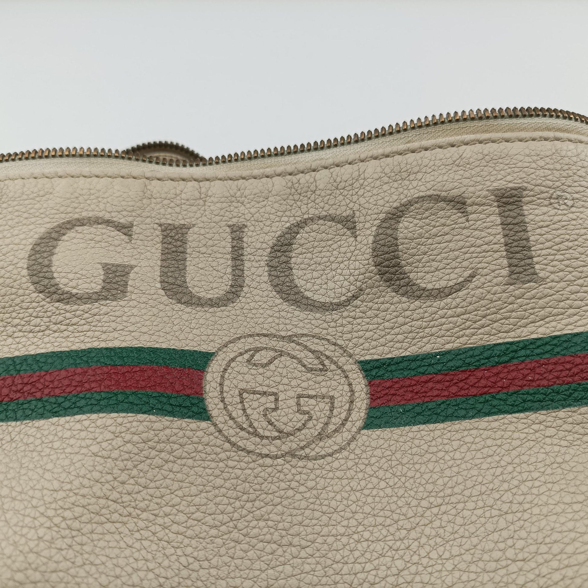 Print White Leather 493869 F024036835グッチプリント ホワイト レザー 493869 F024036835