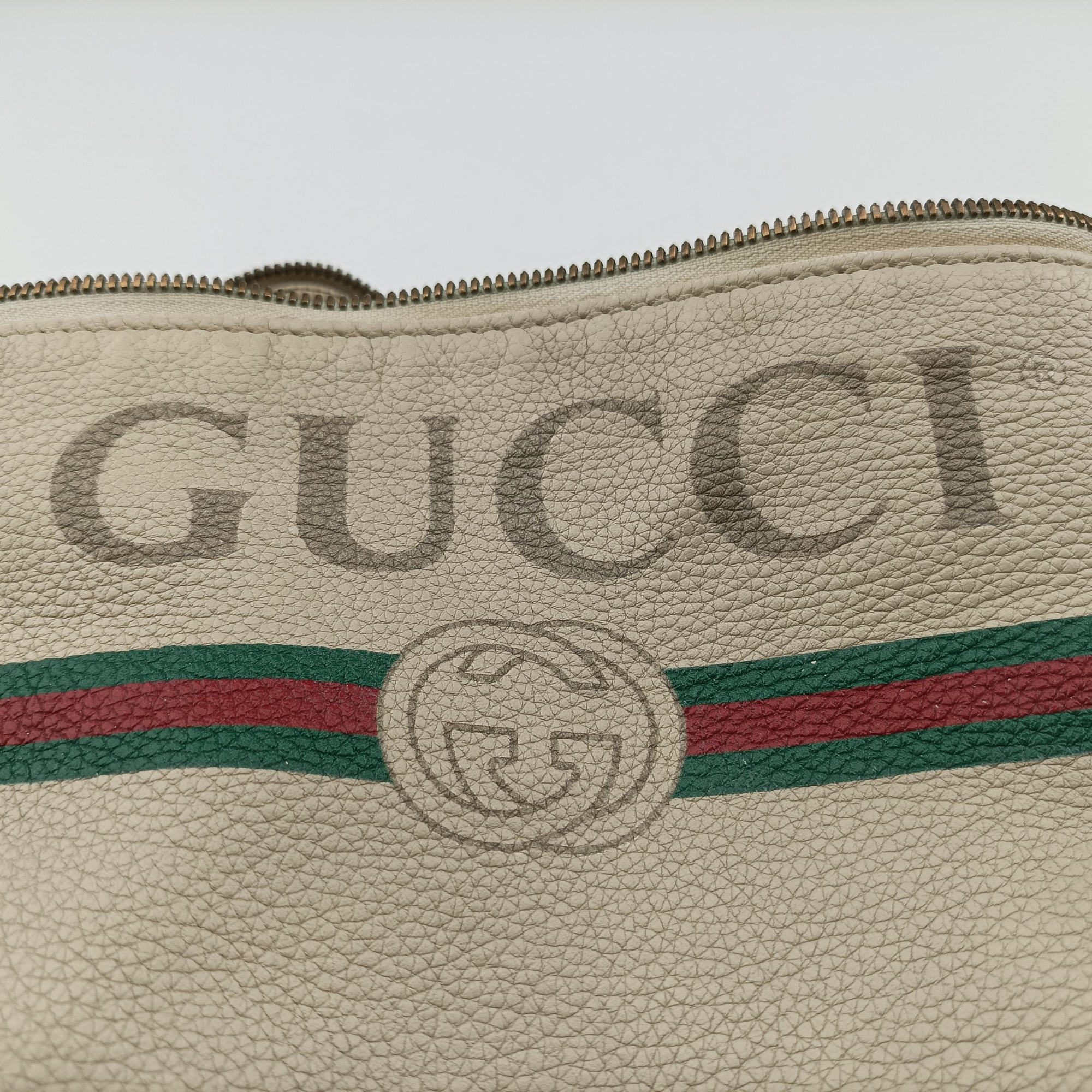 Print White Leather 493869 F024036835グッチプリント ホワイト レザー 493869 F024036835