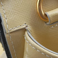 Open tote Yellow SAFFIANO patent 7 Rオープントート イエロー サフィアーノ パテント 7 R